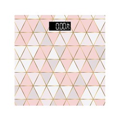 Ζυγαριά μπάνιου ηλεκτρονική γυάλινη Rose Gold